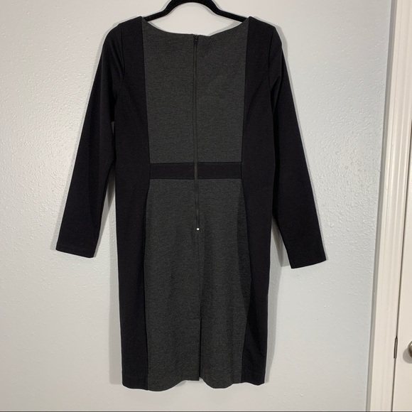 Narciso Rodríguez X Design Nation Open Neck Black/Charcoal Gray Dress M - Picture 2 of 4